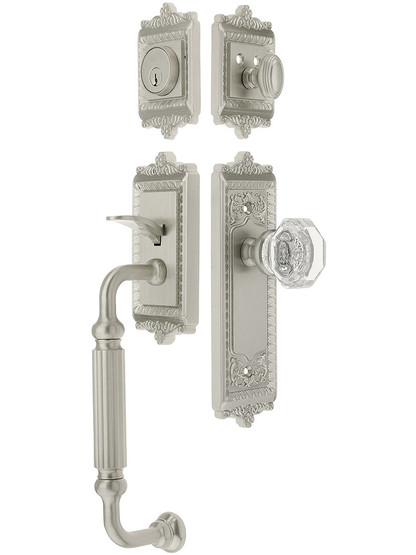 Grandeur "Windsor" Thumblatch Entry Set With Windsor Interior Plate